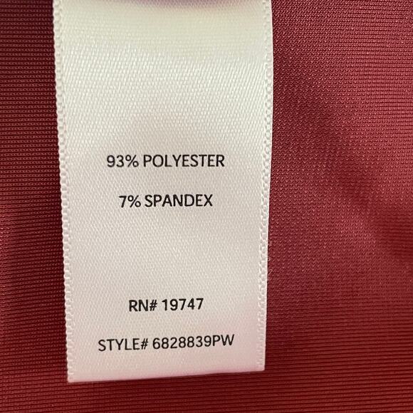 Pioneer Woman Wine Velvet Tone-on-Tone Embroidery Peplum Boho Top Sz XL Romance - Picture 9 of 9